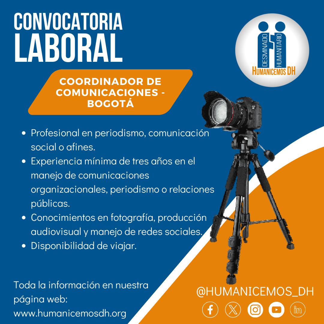 Coordinador (a) de Comunicaciones – Bogotá